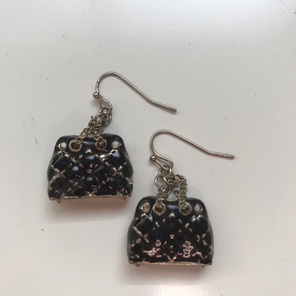 Handbag earrings